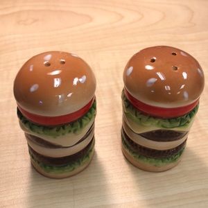 Antique salt and pepper shakers. Set.